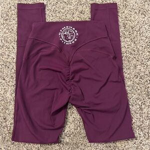 Gymshark Plum High-Waist Leggings with Logo